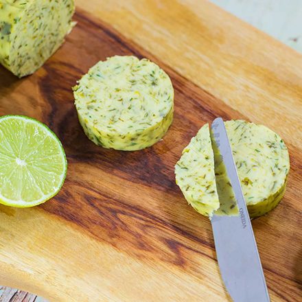 Cilantro & Lime Flavored Compound Butter Recipe | My Keto Kitchen