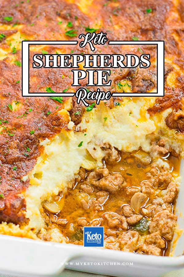 Keto Shepherds Pie. This Keto Shepherds Pie Recipe is very meaty topped with cauliflower and cheese. It makes an excellent dinner dish or lunch. It’s also gluten-free