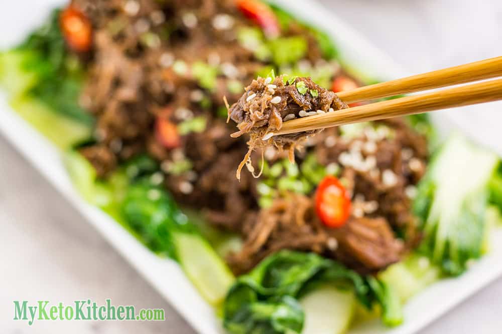Low Carb Asian Style Shredded Beef