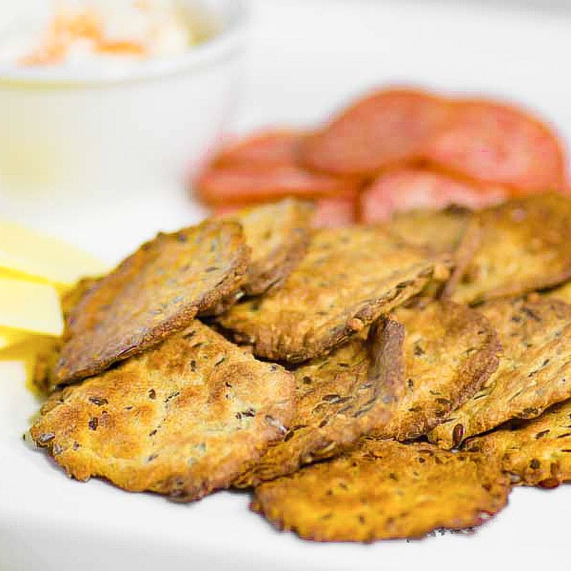 Keto Flaxseed Crackers