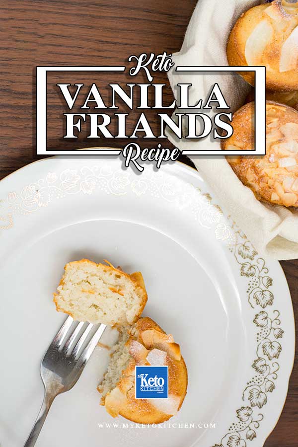 Friands Recipe Coconut Vanilla Gluten free