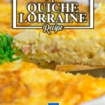 Keto Quiche Lorraine WIth Low-Carb Crust