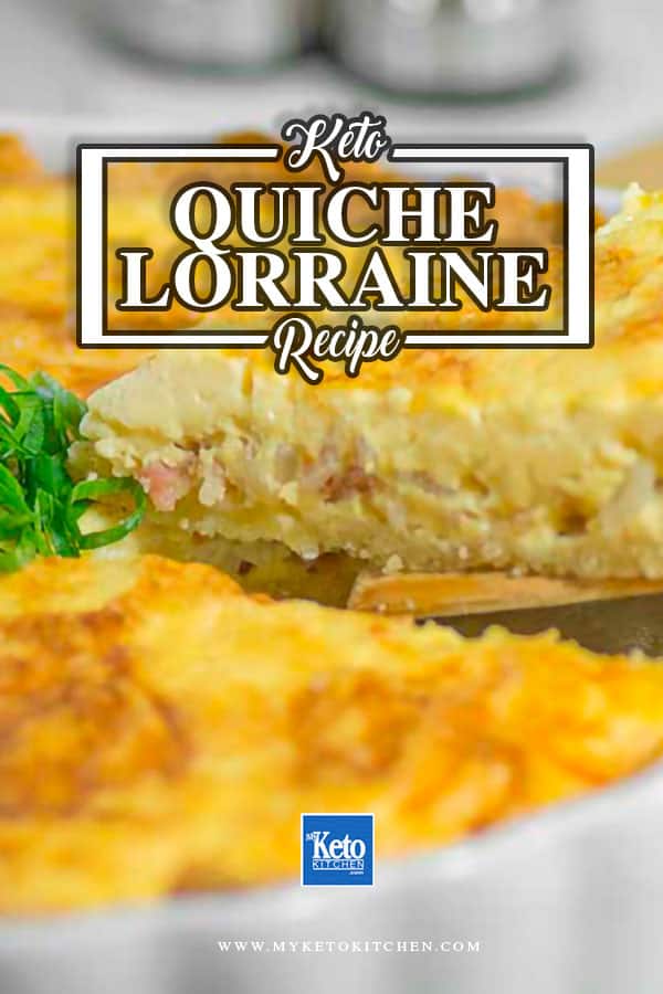 Keto Quiche Lorraine WIth Low-Carb Crust