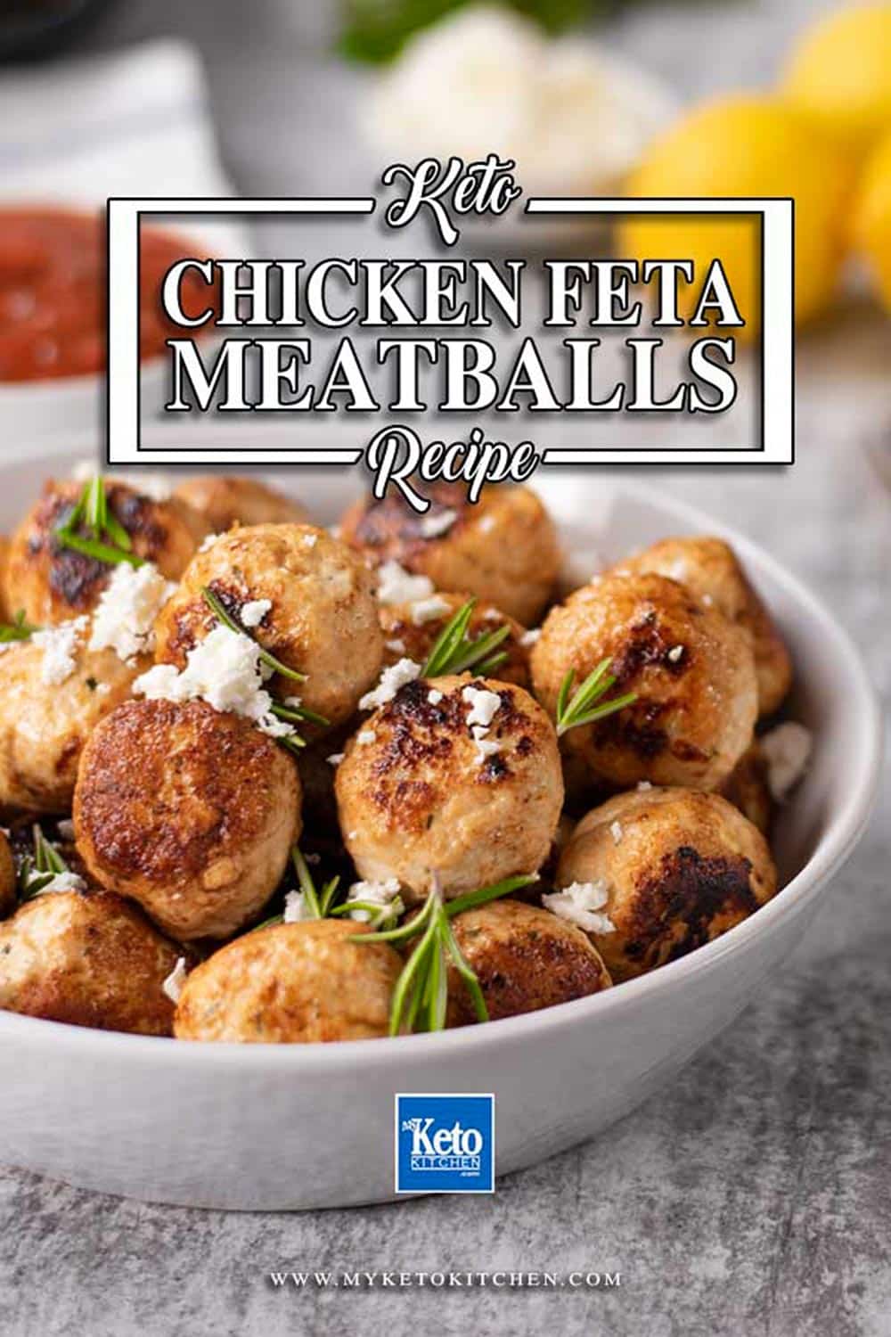 Easy Chicken & Feta Meatballs Recipe Low Carb (Keto) Juicy & Delicious