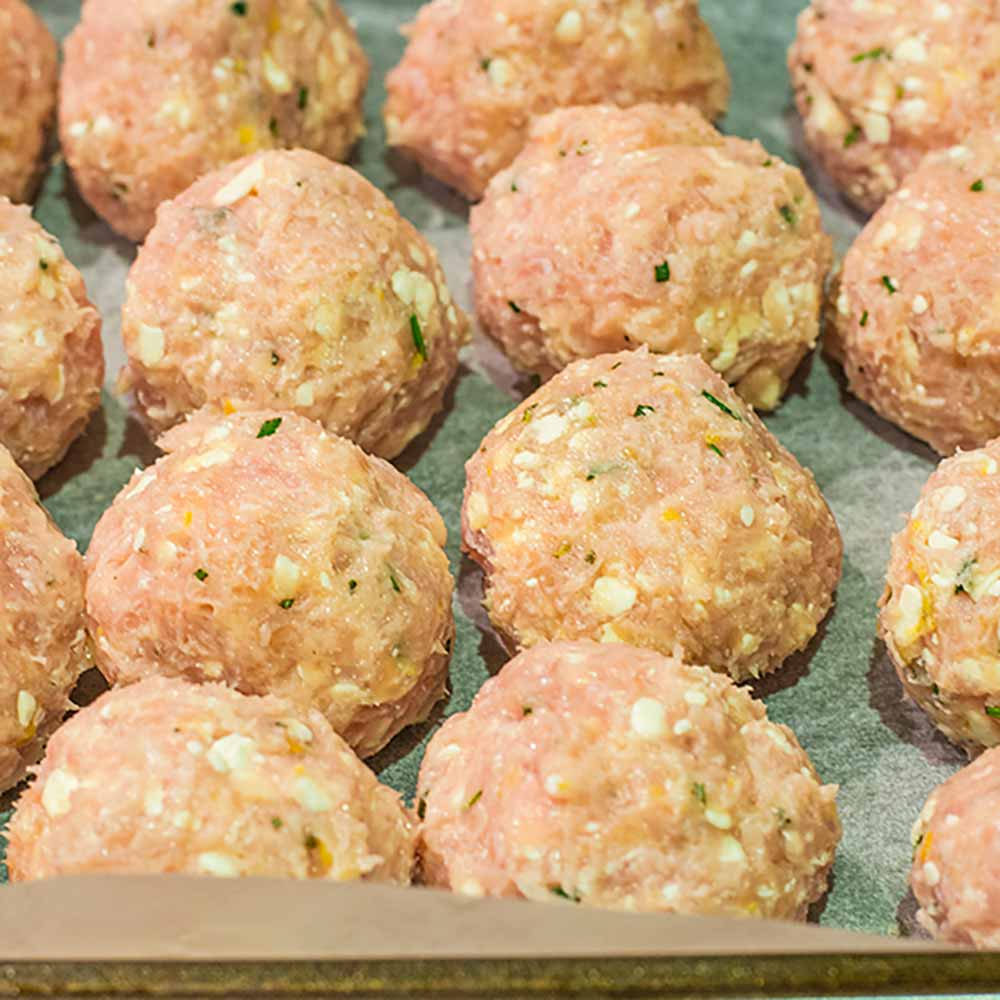 Keto Meatballs Recipe Chicken & Feta Juicy and Delicious