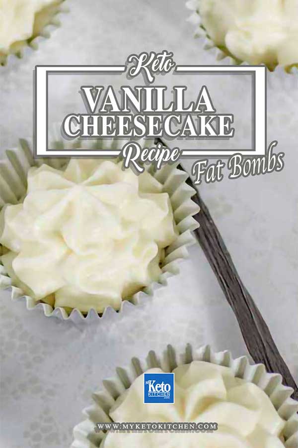 vanilla cream cheese cheesecake fat bombs