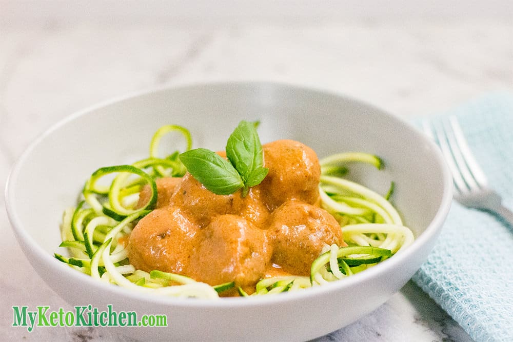 Low Carb Italian Basil & Parmesan Meatballs