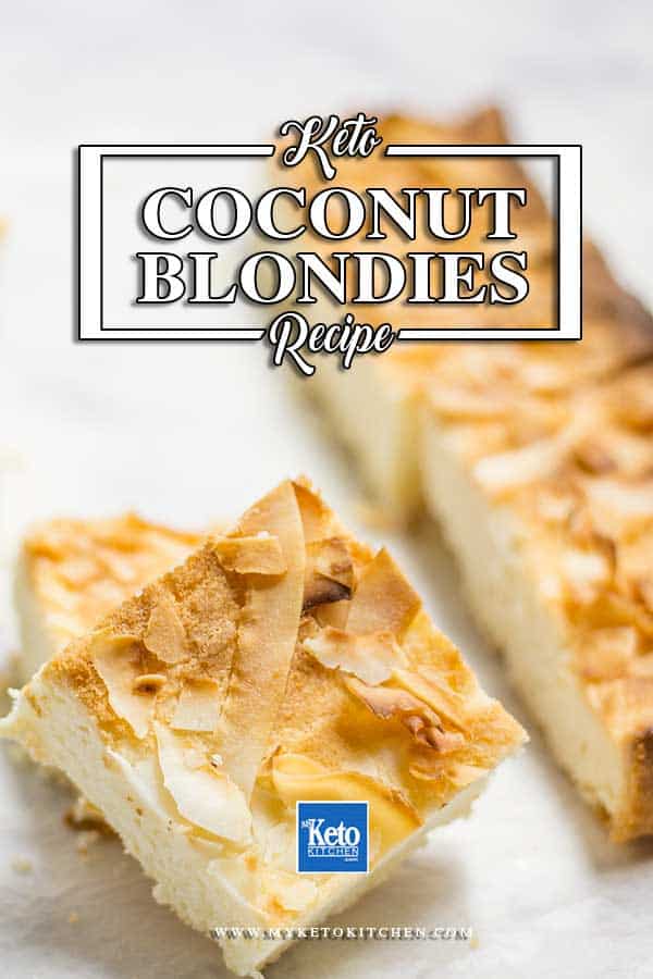 Keto Coconut Blondies Recipe