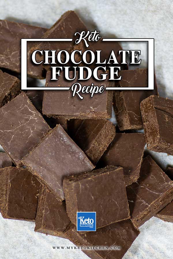 Keto Chocolate Fudge in a pile