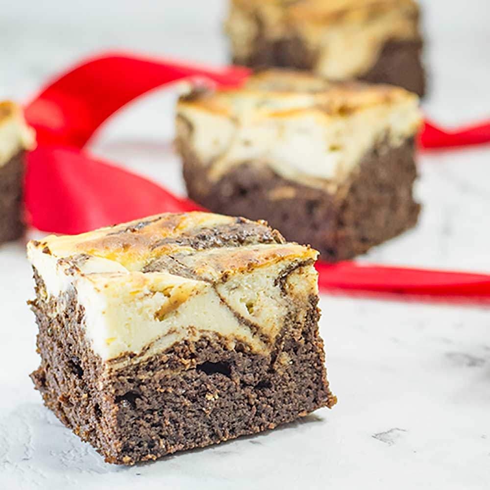 Keto Brownies Recipe - Delicious Chocolate Cheesecake Swirl