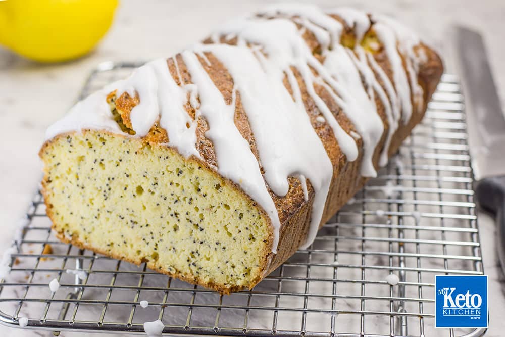 Baked Keto Lemon Poppy Seed Loaf