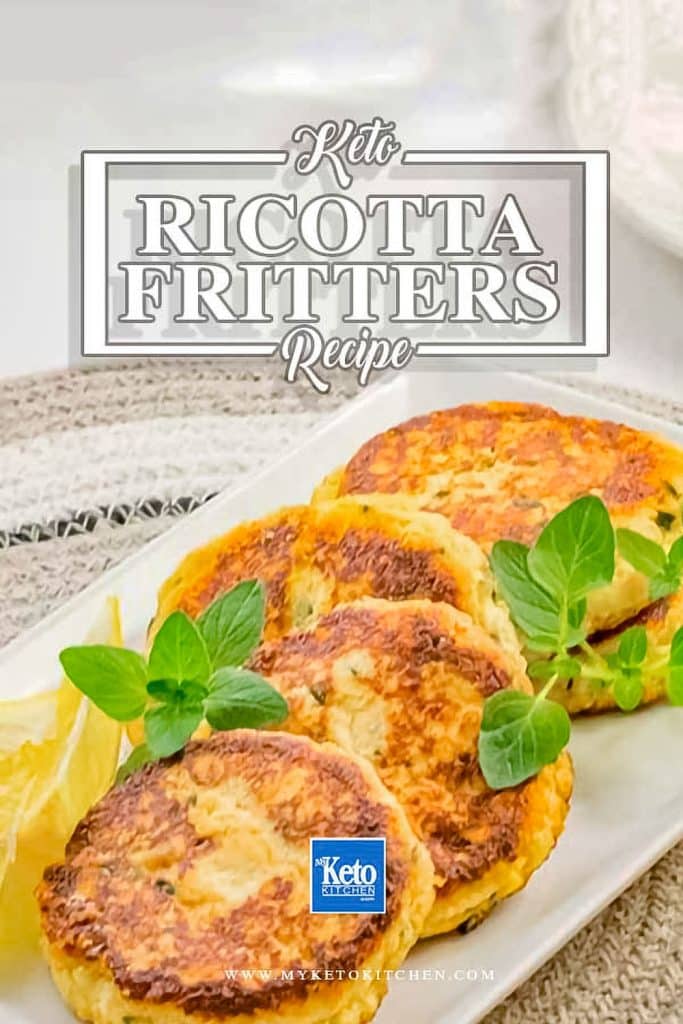 Keto ricotta fritters recipe.