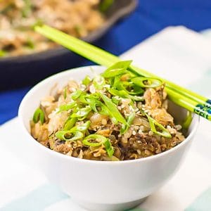 Keto Fried Rice with Shredded Beef