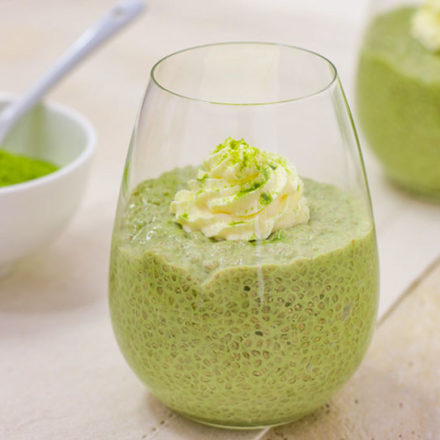 Keto Green Tea Matcha Chia Pudding