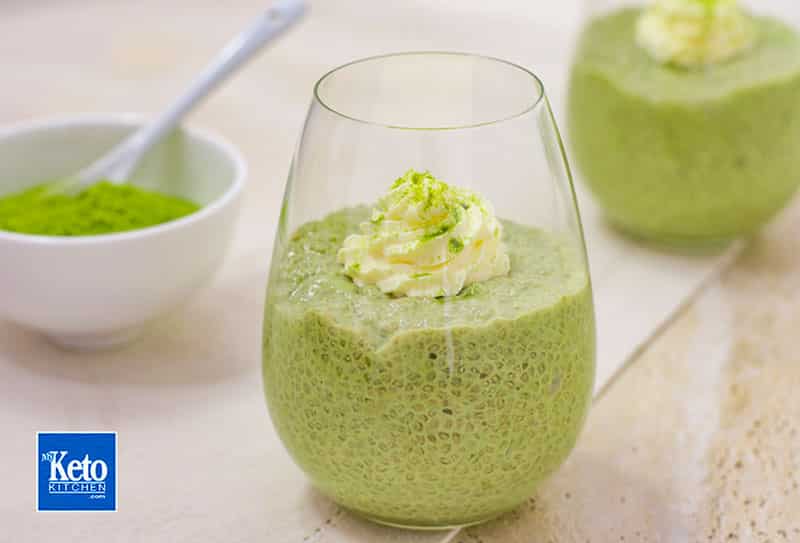 Keto Green Tea Matcha Chia Pudding Keto Green Tea Matcha Chia Pudding