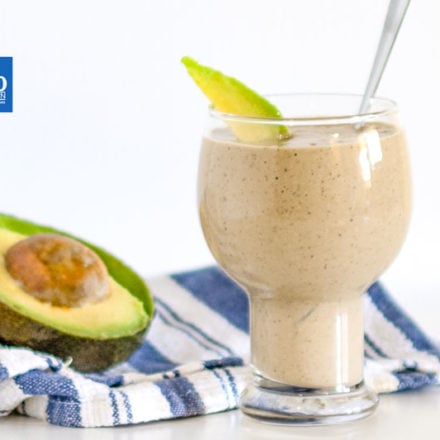 chocolate avocado keto shake