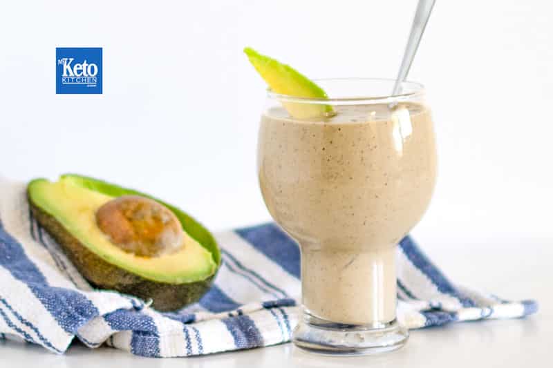 chocolate avocado keto shake