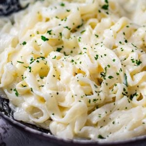 Keto Alfredo Sauce - simple creamy pasta sauce recipe