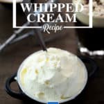 Keto Whipped Cream Sugar-Free, Low-Carb Ingredients