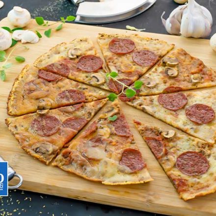 Keto Pizza Cheese Crust Frying Pan