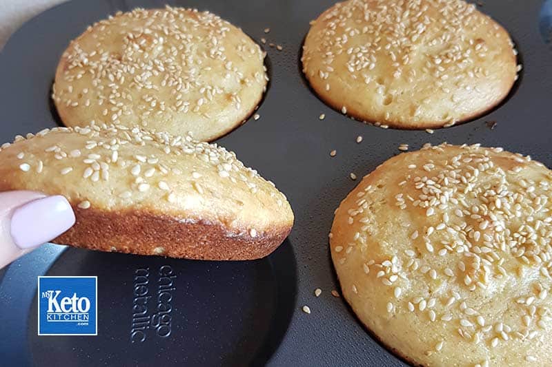 How to bake Keto bakery hamburger buns