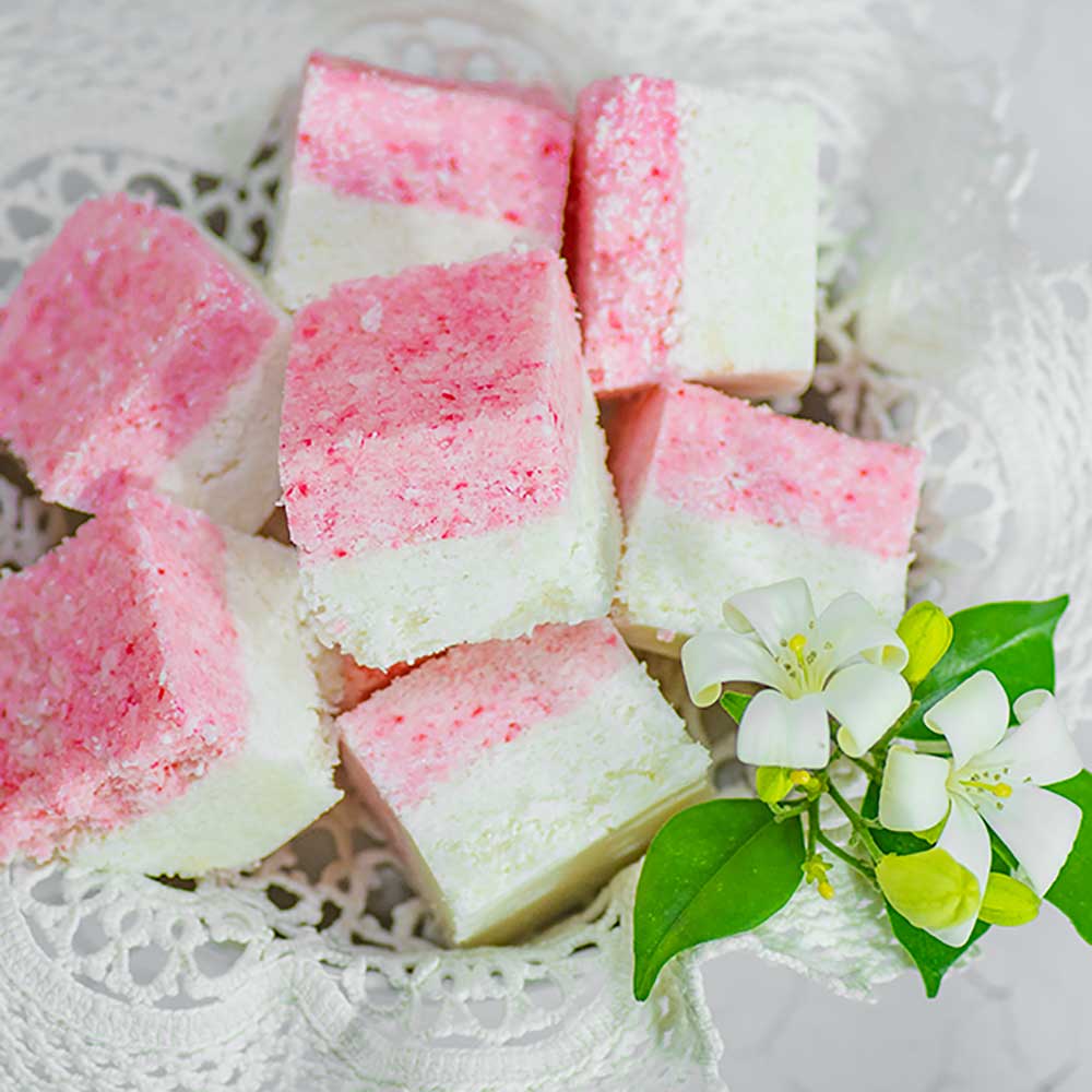 Keto Candy Coconut Ice Snack Recipe