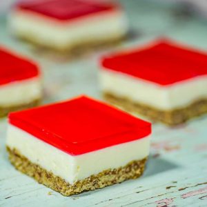 How to make Keto jelly slice recipe low-carb dessert