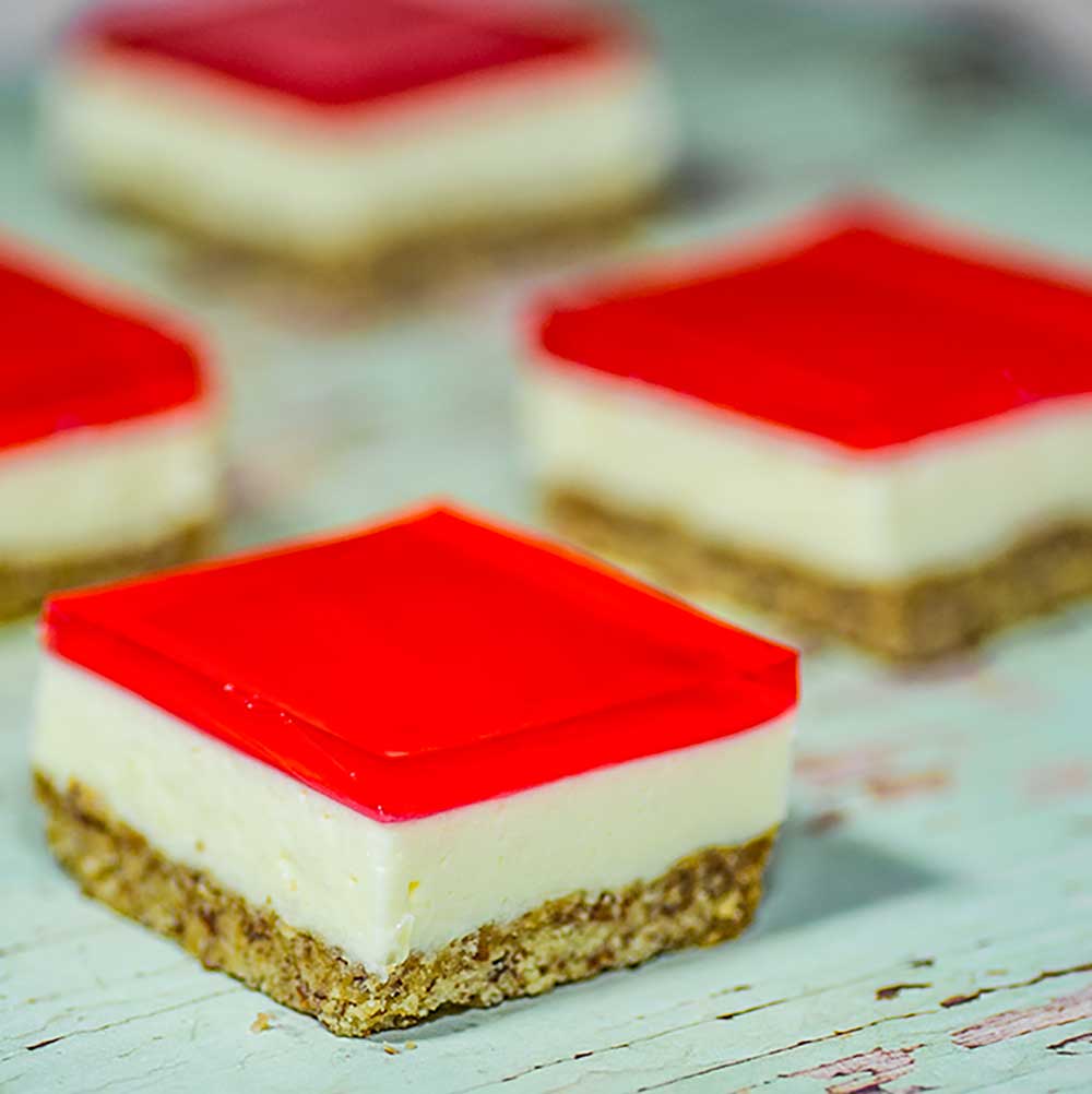 Keto jelly slice snack Keto jelly slice snack