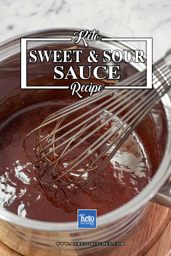 Easy Keto Sweet and Sour Sauce Recipe. It's a great sugar-free chinese stir fry sauce and also is a greaat dipping sauce. It's ideal for vegans, and can be added to chicken, fish, pork or even meatballs. This sauce recipe doesn't contain cornstarch and is gluten free.