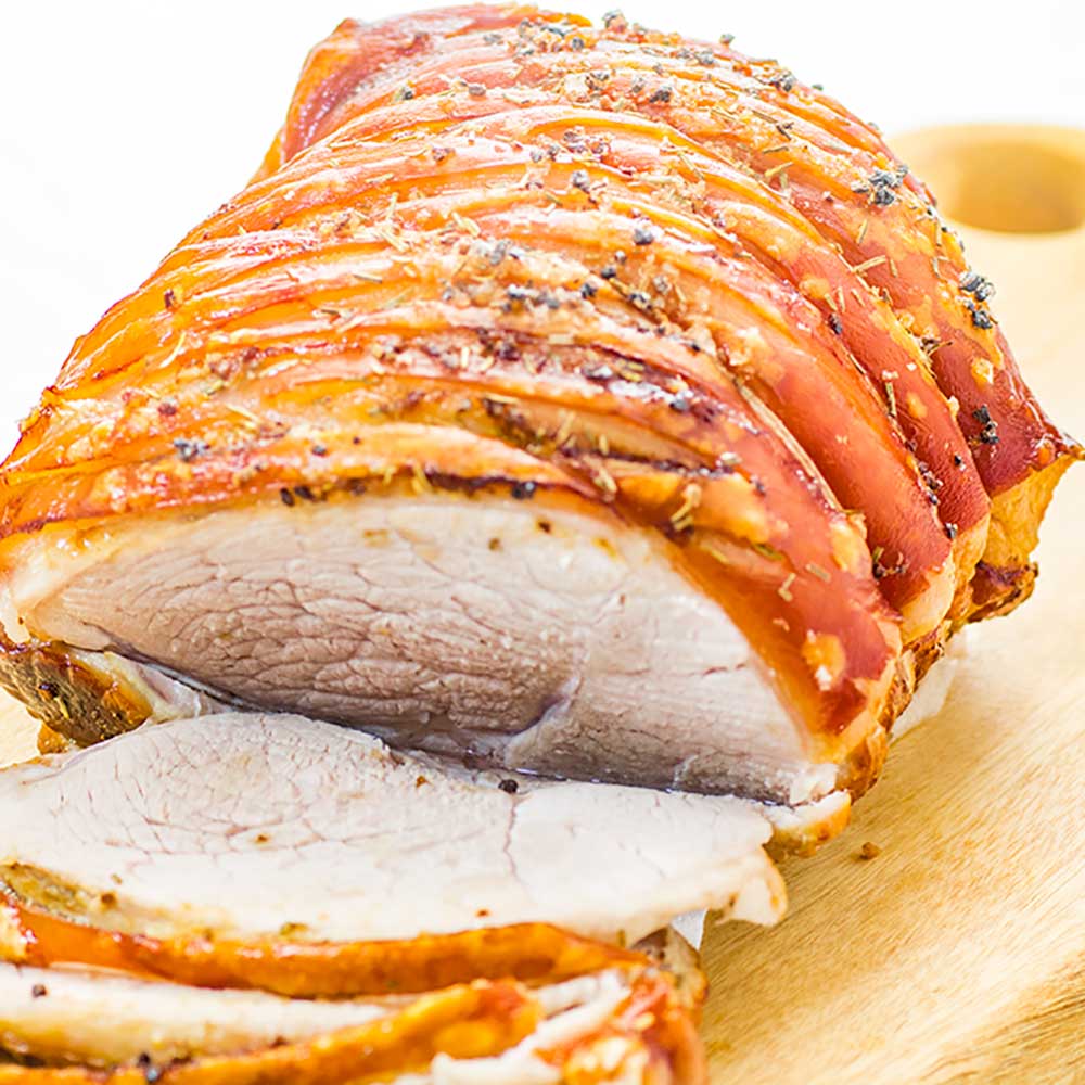 Keto Roast Pork Leg With Crackling Recipe