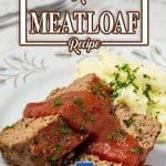 Keto meatloaf on a plate.