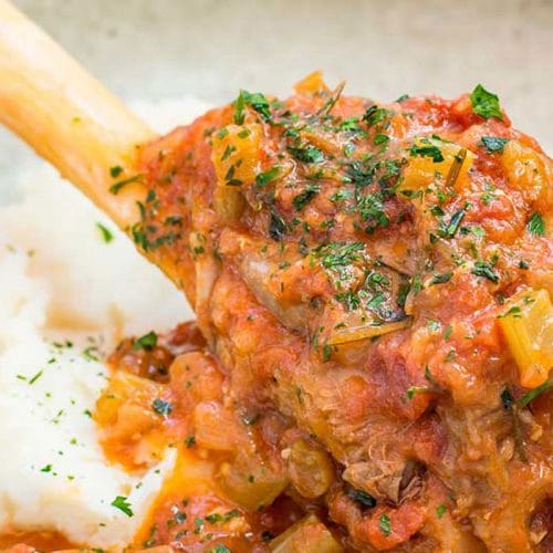 Tender lamb shanks