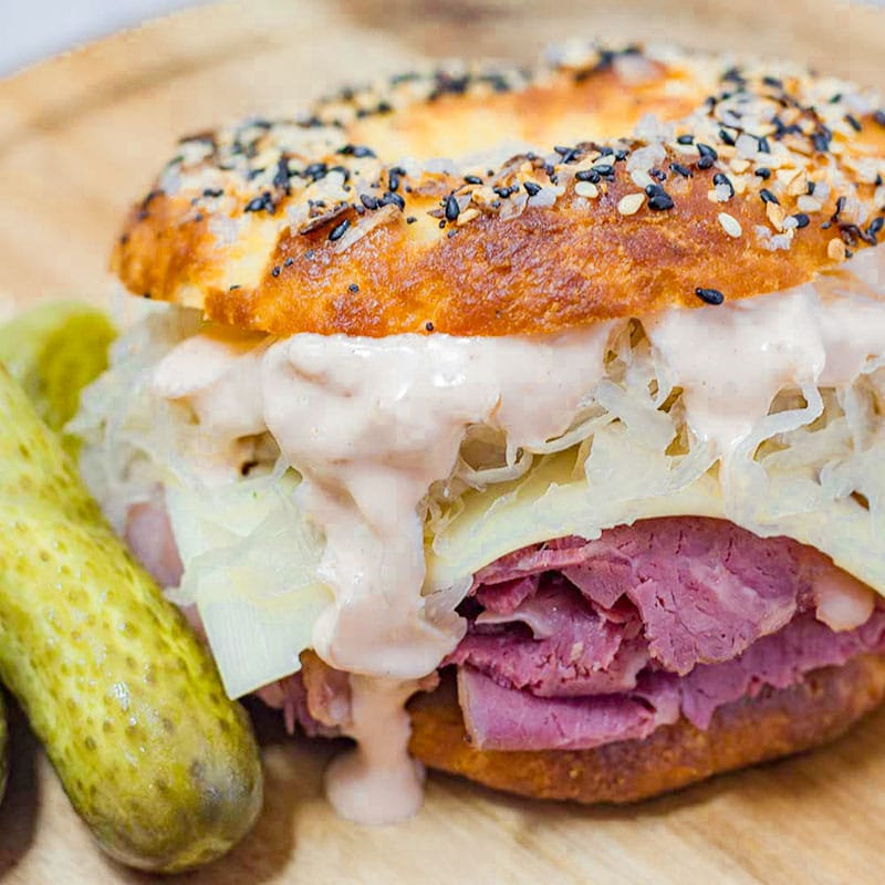 Keto Reuben Bagel Recipe