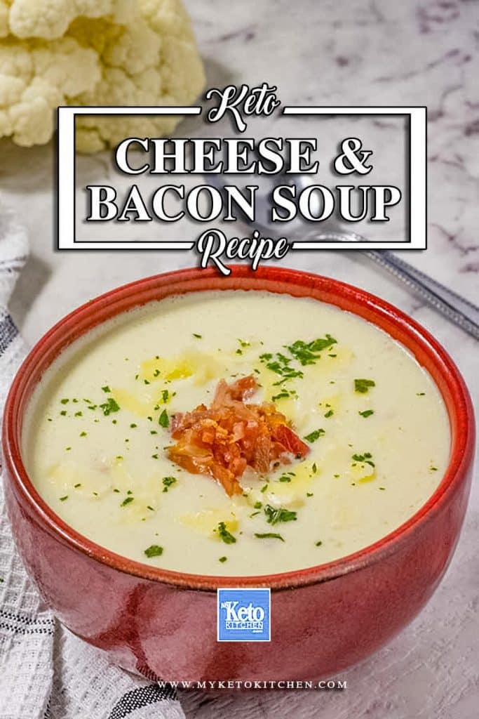 How to make Keto Cheese and Bacon Soup.