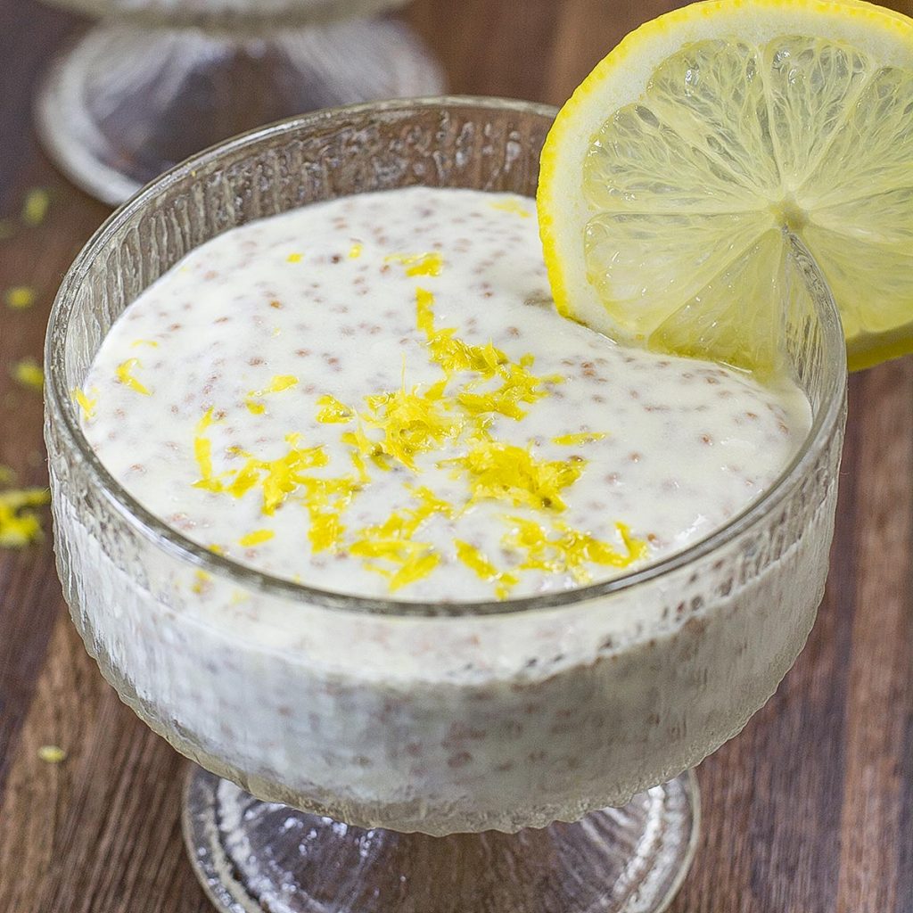 Healthy keto chia pudding.