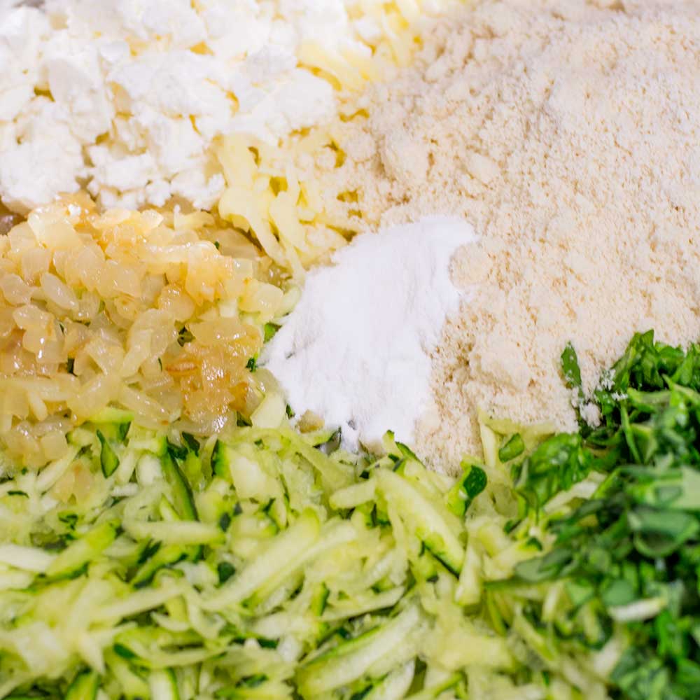 Keto Zucchini Slice Ingredients