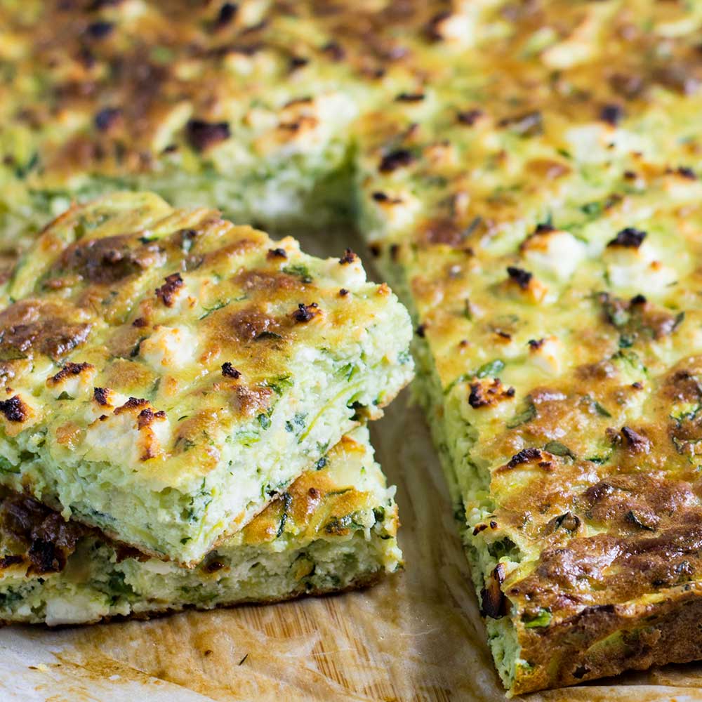 Keto Zucchini Slice Snack Recipe