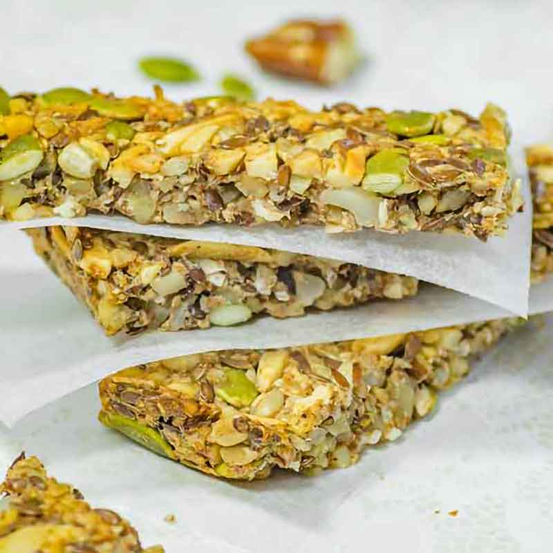 Keto Granola Bar Snack recipe