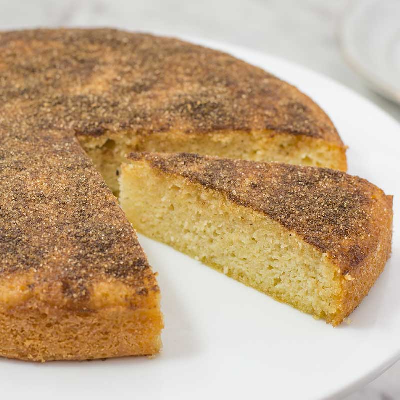 Keto Cinnamon Tea Cake Slice 