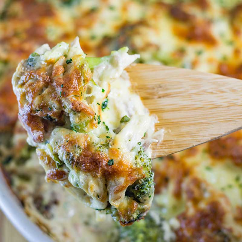 Keto Creamy Chicken Broccoli Casserole Recipe