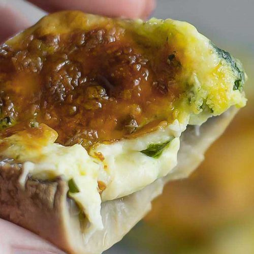 Keto Stuffed Mushrooms "Garlic & Cheese" EASY LowCarb Starter!