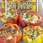 Low Carb Cajun Ground Beef Stuffed Capsicums