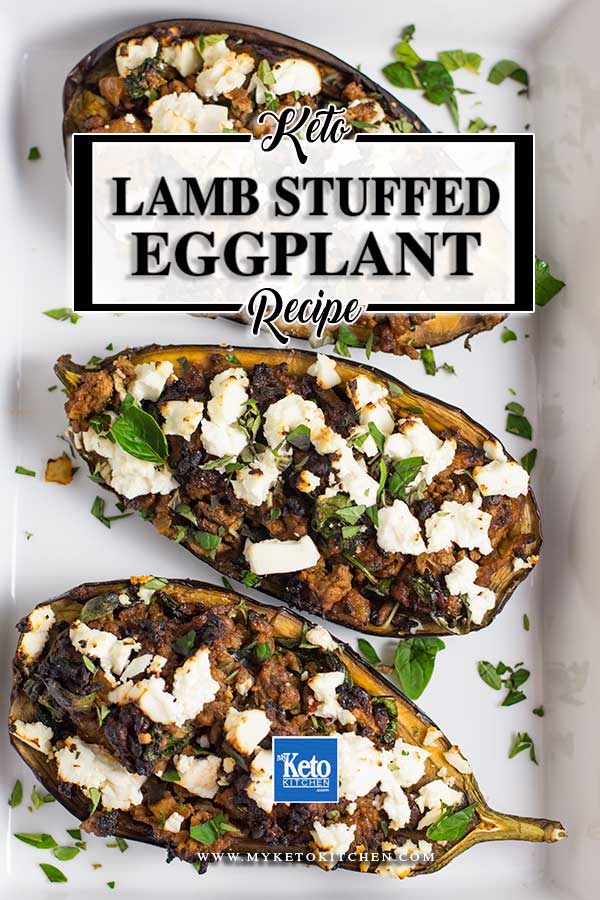 Low Carb Lamb Stuffed Eggplant