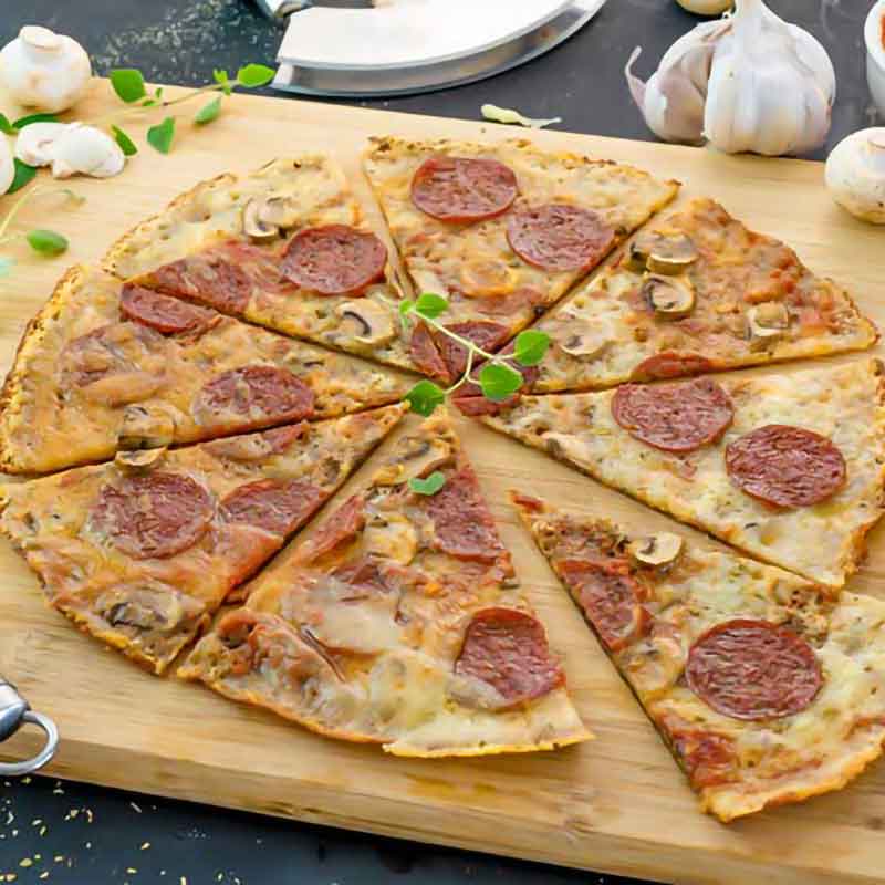 ベストケトチーズフライパンピザレシピ