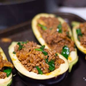 Lamb stuffed eggplant step 9.