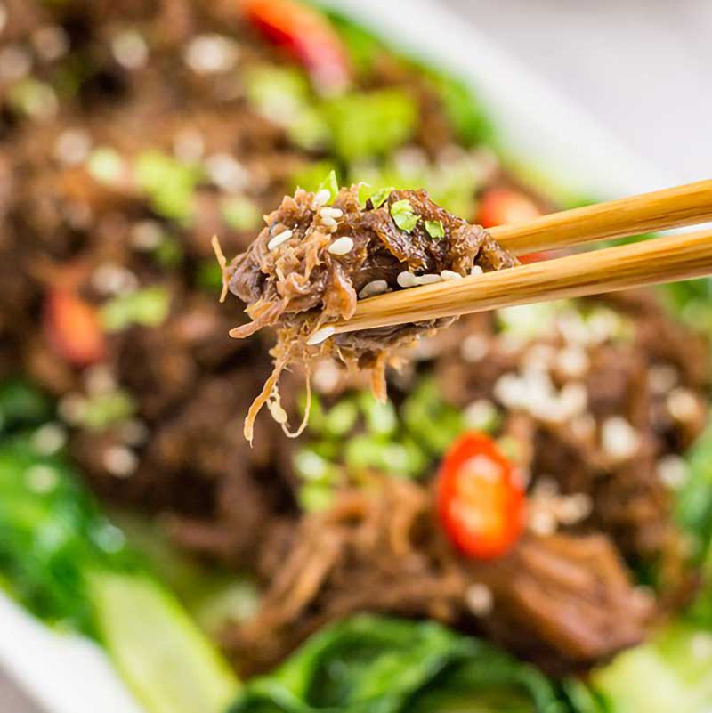 Keto Asian Shredded Beef Recipe