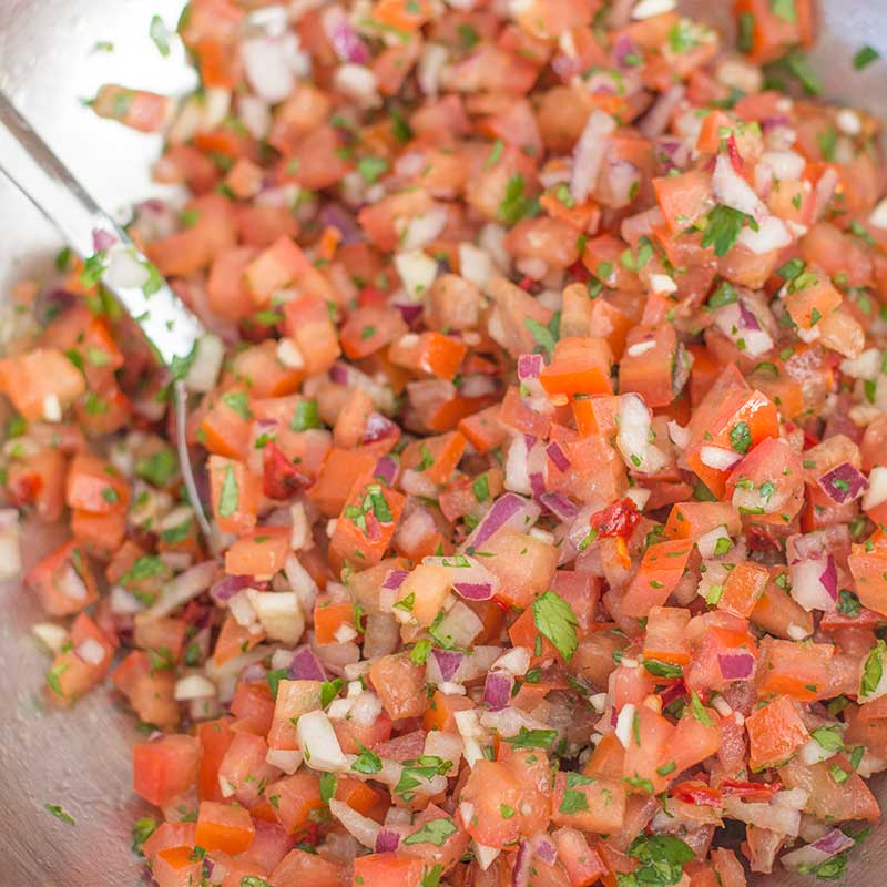 How to make Keto Pico De Gallo - simple Mexican salsa recipe