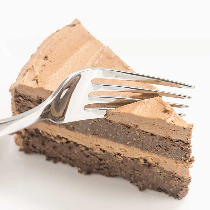 Keto Chocolate Cake Slice