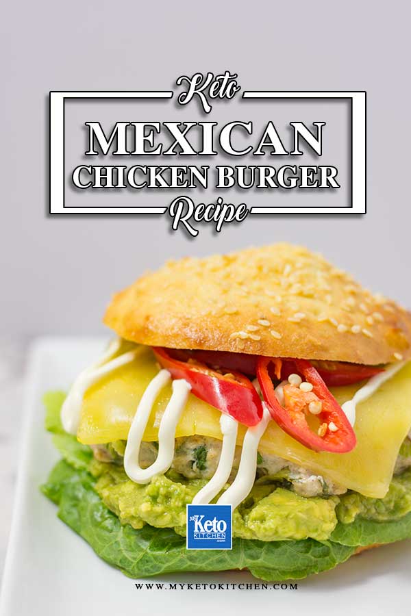 Low Carb Mexican Chicken Burgers