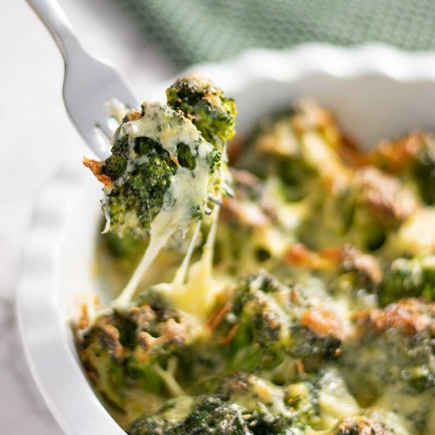 Easy Keto Broccoli Cheese Gratin Recipe Super Healthy!